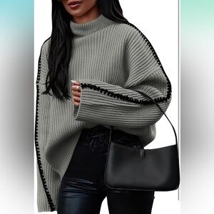 Oversized Gray slouch sweater